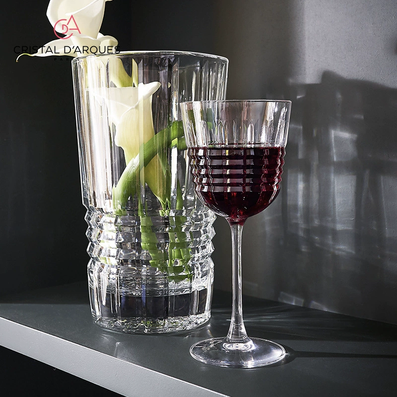 Import retro crystal wineglass for whiskey