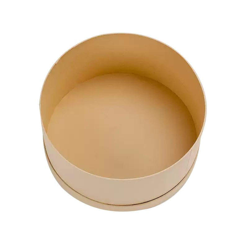 Caja de regalo de papel kraft oval, caja de flores de frutas, caja de flores de regalo de cumpleaños, caja de embalaje de flores, caja de materiales de frutas