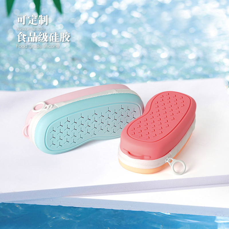 New Silicone Swimming Goggles Storage Box Multifunctional Breathable Silicone Storage Box Outdoor Sports Portable Storage Bag