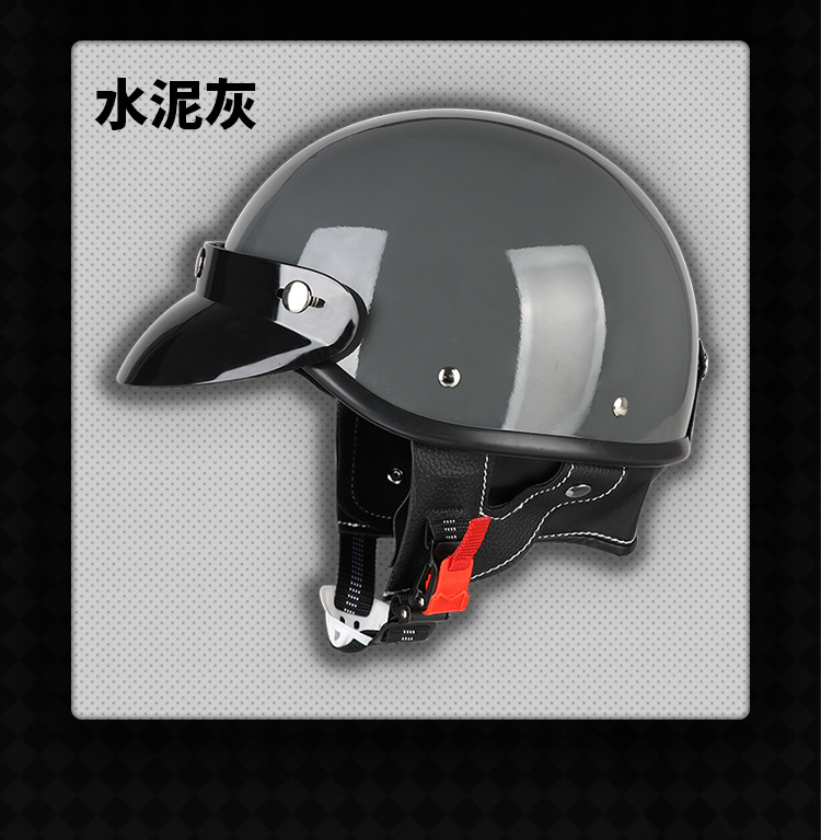 3C Certified Retro Japanese Motorcycle Half Helmet Summer Men's Helmet