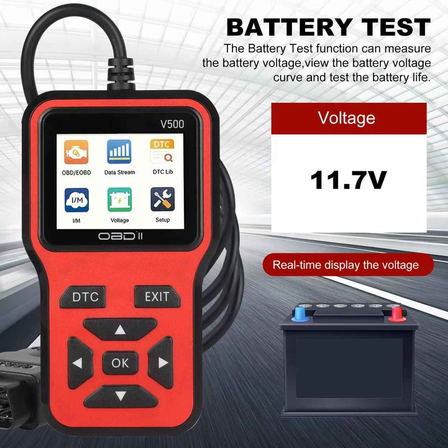 OBDII Car Diagnostic Scanner V500 Code Reader Engine Fault Code Reader Scanner
