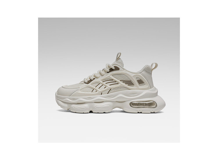 Giày sneaker nam cổ thấp buộc dây đế dày bọc da phong cách thời trang, giày thể thao tăng chiều cao — Cà phê ZS-F 8965m, ZS-F8965 Xingka, ZS-F8965 màu đen chi tiết 2