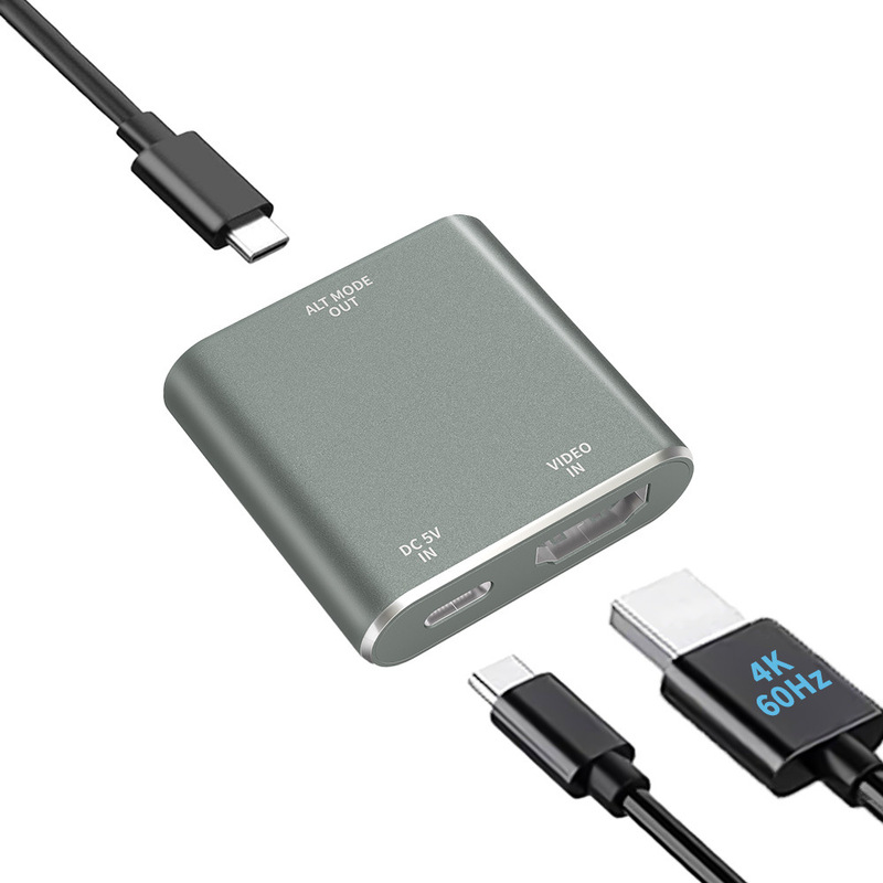 Applicable AR glasses converter TypeC to HDMI charging data 2 in 1 HUB mobile phone tablet PD docking station Applicable AR glasses converter TypeC to HDMI charging data 2 in 1 HUB mobile phone tablet PD docking station