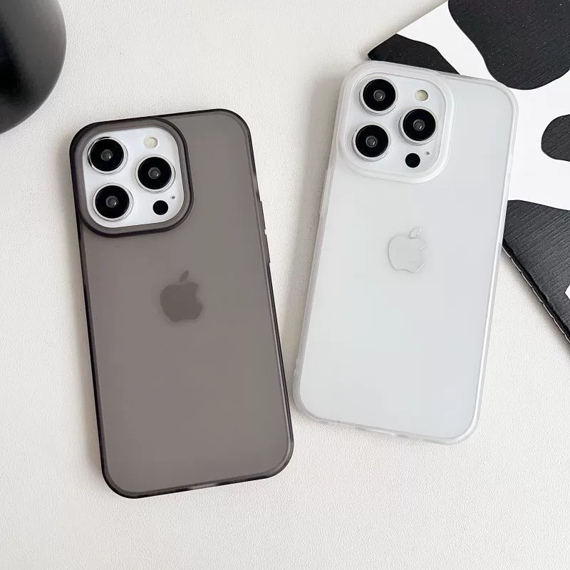 Айфон Apple, чехол для iPhone 15 с матовым светлым и тонким дизайном, 15promax, 12