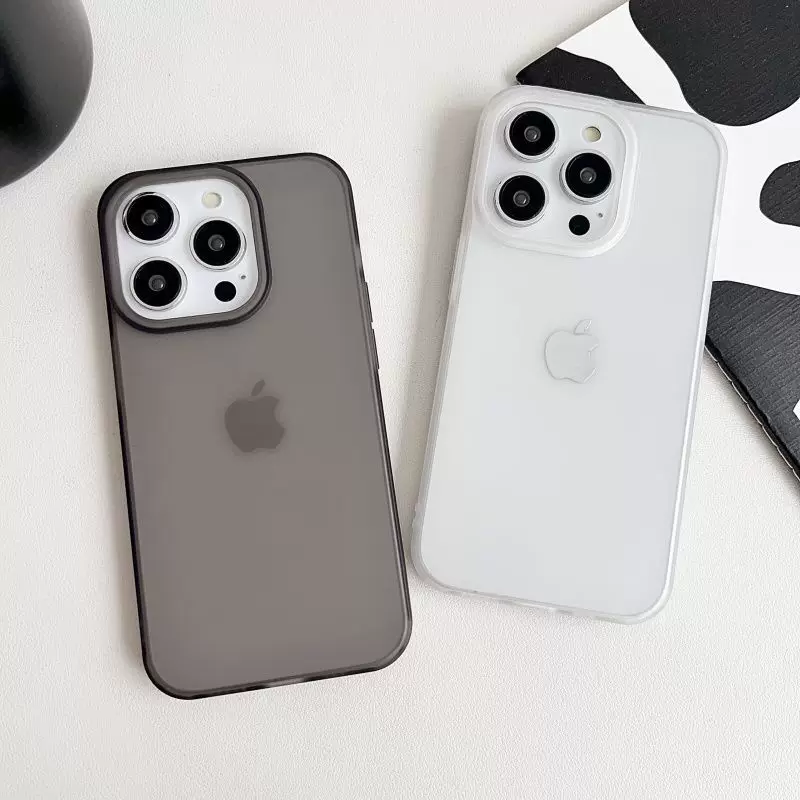 Айфон Apple, чехол для iPhone 15 с матовым светлым и тонким дизайном, 15promax, 12