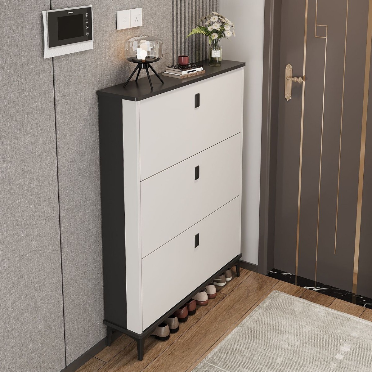 라이트 럭셔리 화이트 50*24*120 "더블 슈즈]