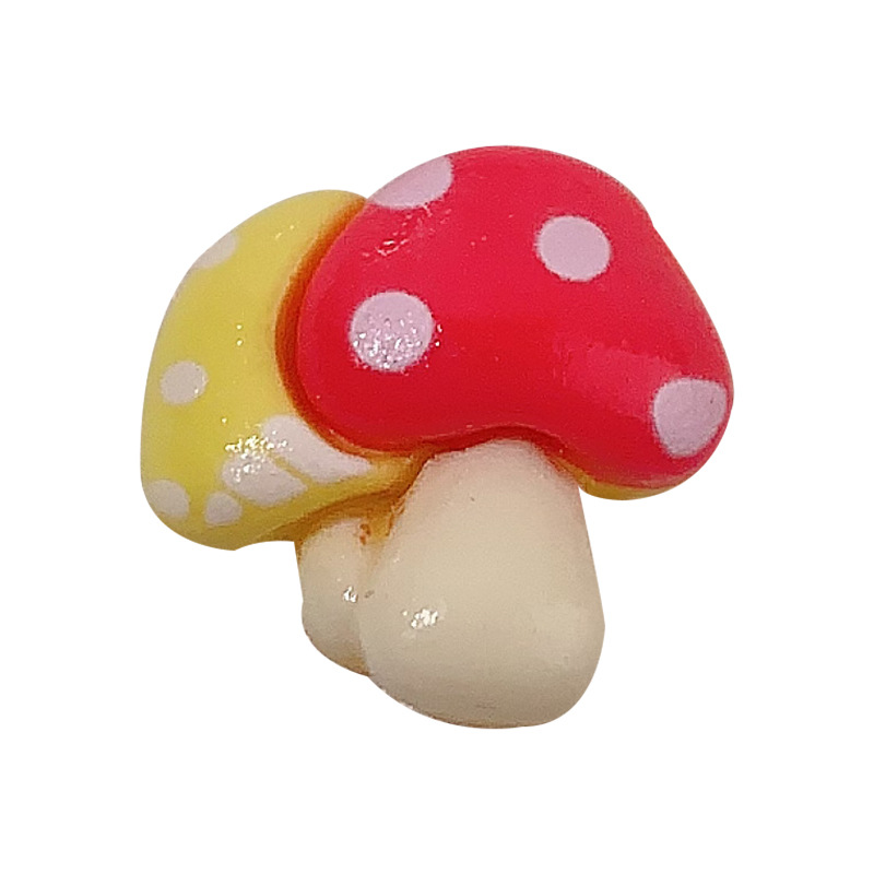 Nuevos dibujos animados hongos cámara cerdo diy accesorios de resina adornamiento de cabello pegamento de crema caja de teléfono móvil material de hebilla de zapatos hecha a mano