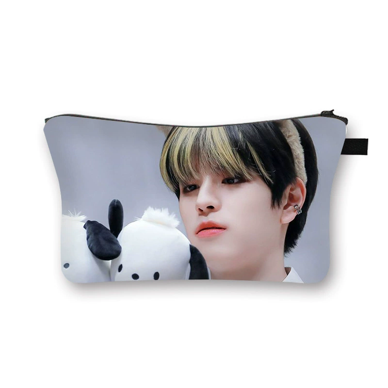 Сумка косметичка SKZOO STRAYKIDS для студентов и детей, косметики, мешок для хранения, для девочек, витринная вентиляция