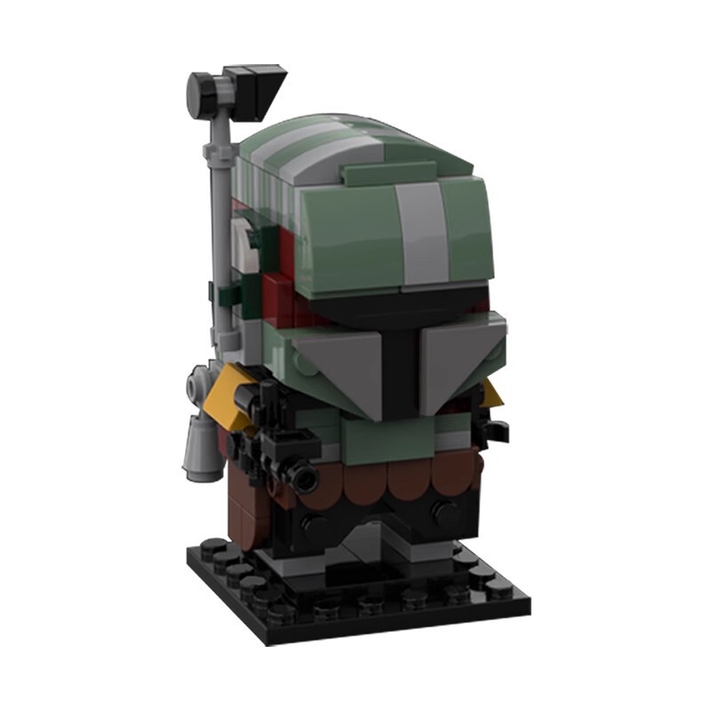MOC building blocks compatible with Lego 65926 Boba Fett square head Star Wars building blocks children's toy model