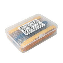 盒装1/4w金属膜电阻包 精度1% 30种常用直插五色环电阻包 共600只