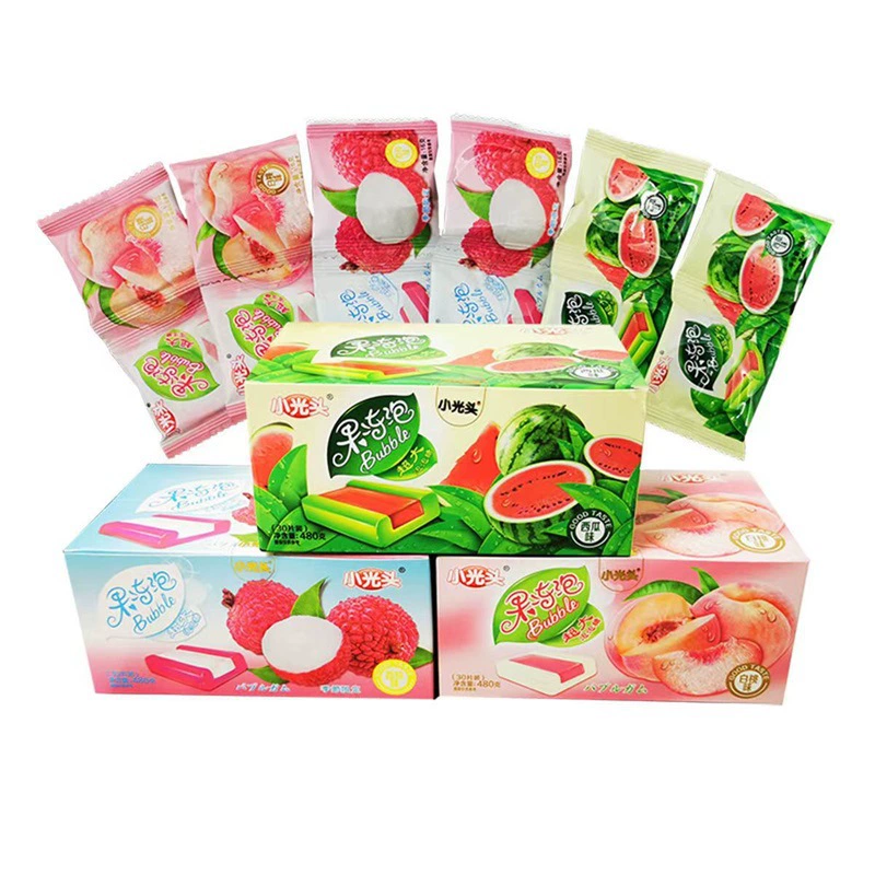 Небольшой лысая арбуза со вкусом сэндвич-желе с жевелькой со вкусом клубники со вкусом личи со вкусом колы 8090 Детские ностальгические конфеты