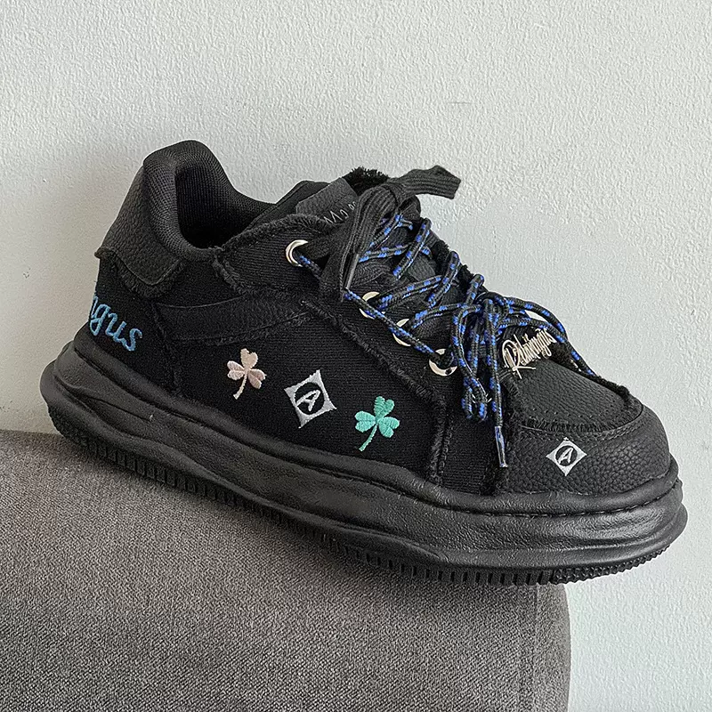 莆田来了实体店专卖店品质7CM隐形增高溶解鞋幸草刺绣休闲板鞋男