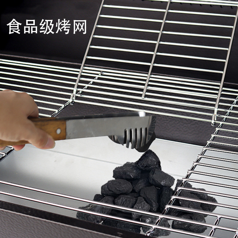 Extraíble multi-funcional Villa patio barbacoa Parrilla de carbón del hogar parrilla al aire libre horno de carbón