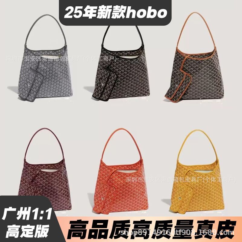高定版对版十六针头层牛皮狗牙Hobo大容量托特包单肩腋下女通勤包|undefined