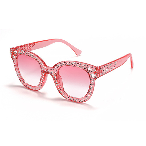 2024 New Children's Fashion Decorative Mirror Diamond Frame Personalized Cute PC Party Glasses YZ1816