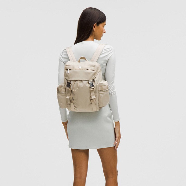 Lulu Lulu Cross-Border 14L Cap-Capable Backpack Student 25L Large Capacity Outdoor Fitness Backpack Men's and Women's School Bag Lulu Lulu Cross-Border 14L Cap-Capable Backpack Student 25L Large Capacity Outdoor Fitness Backpack Men's and Women's School Bag