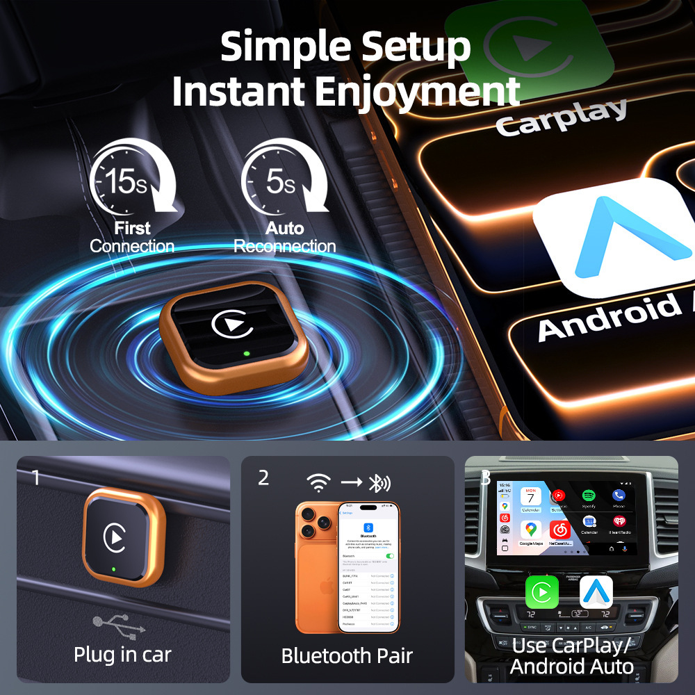 Car Wireless Carplay Box Android Car Interconnect Box Android Auto Car Source Factory