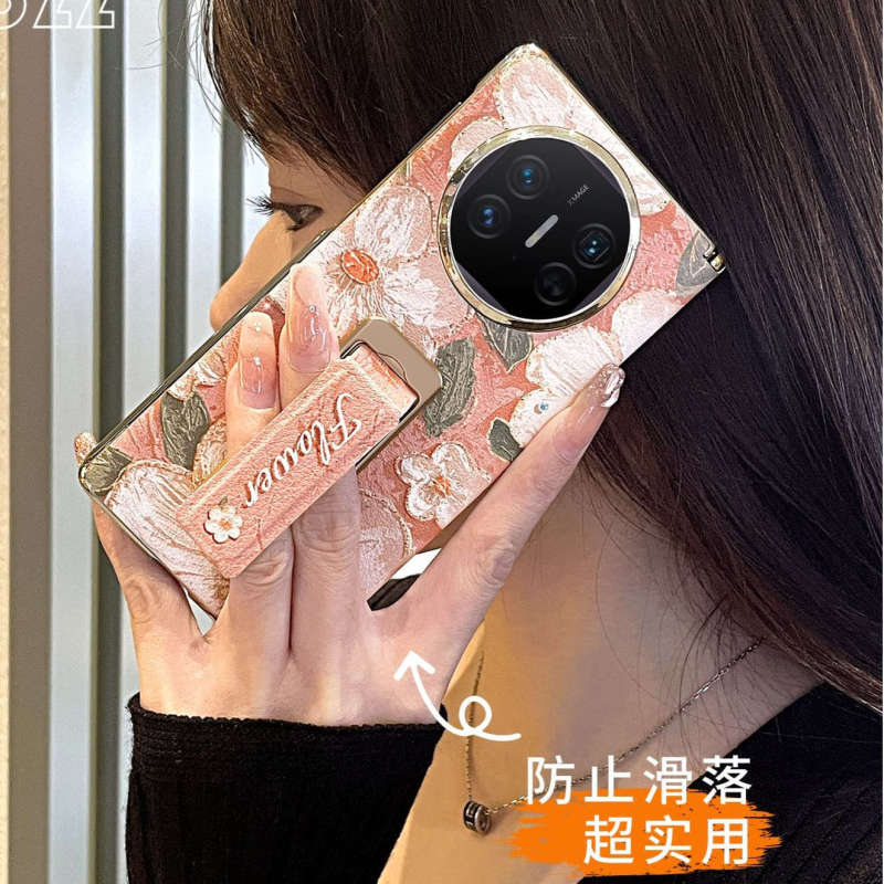 适用华为matex5手机壳X6典藏版折叠屏伸缩支架腕带全包防摔保护壳|undefined