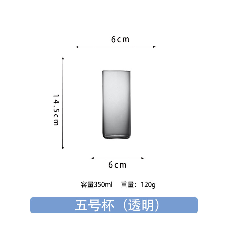 Taza de whisky de cristal japonesa, taza de cóctel, taza de hipo, taza de bebida fría de jugo ultra delgada larga