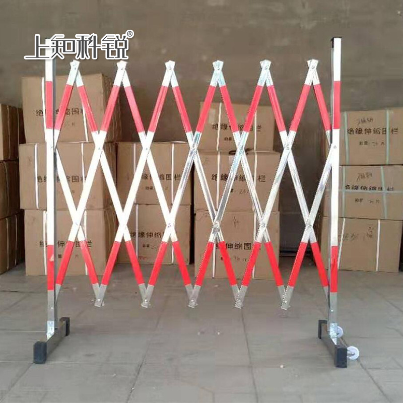 不锈钢伸缩围栏可移动片式电力施工隔离栏高速幼儿园安全防护栏