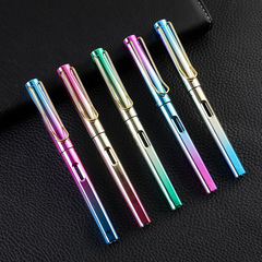 炫彩漸變墨囊吸墨器兩用式成人教師練字鋼筆印字logo學生正姿鋼筆