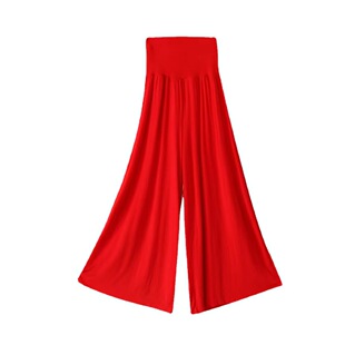 Spring and Summer European and American Single Foreign Trade Modal Large Pants Square Dance Pants Wide Leg Pants High Waist Yoga Pants