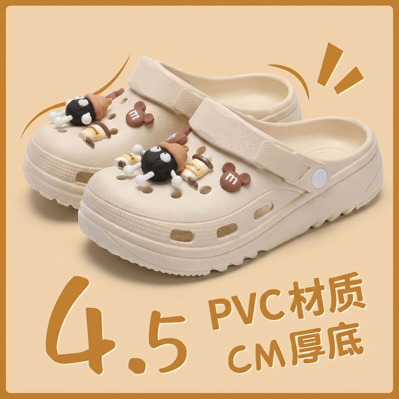 Thick-Soled Summer Clogs for Women, Non-Slip Sandals for Outdoor Wear, New Summer Style Slippers, Wholesale Thick-Soled Summer Clogs for Women, Non-Slip Sandals for Outdoor Wear, New Summer Style Slippers, Wholesale