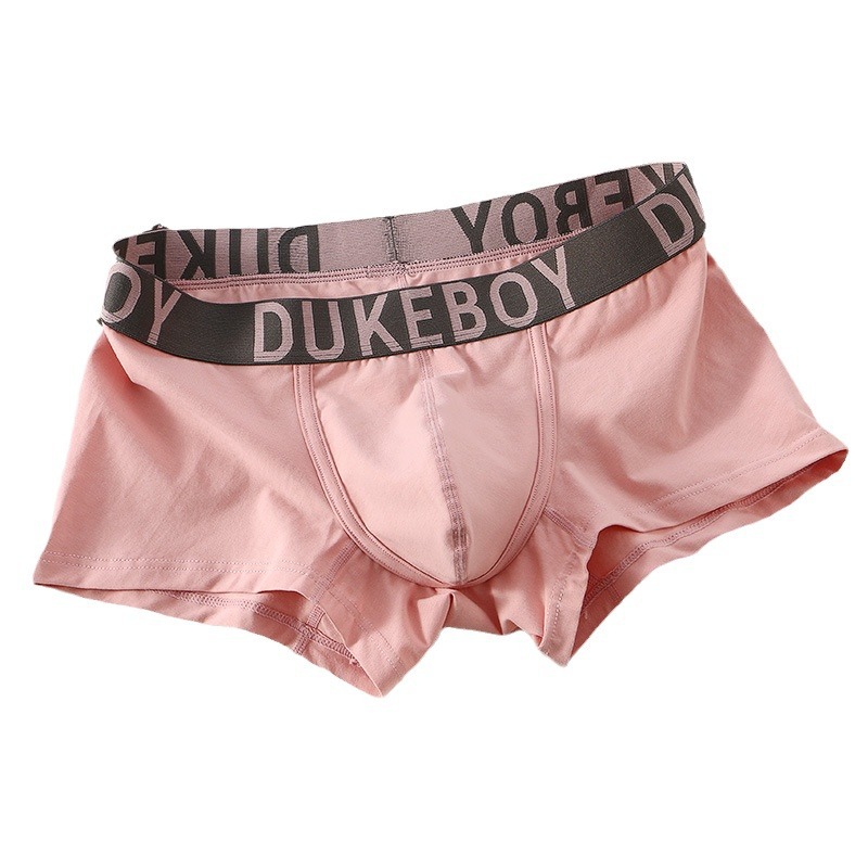 Ropa interior de hombre de gama alta hilo de algodón transpirable cómodo boxeadores simples U convexa bolsa grande Mediados de cintura Boxer pantalones cortos pantalones de cabeza