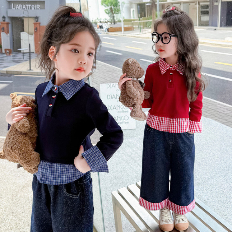 女童春装套装2025新款独特绝美洋气时髦韩版潮酷穿搭儿童两件套|undefined