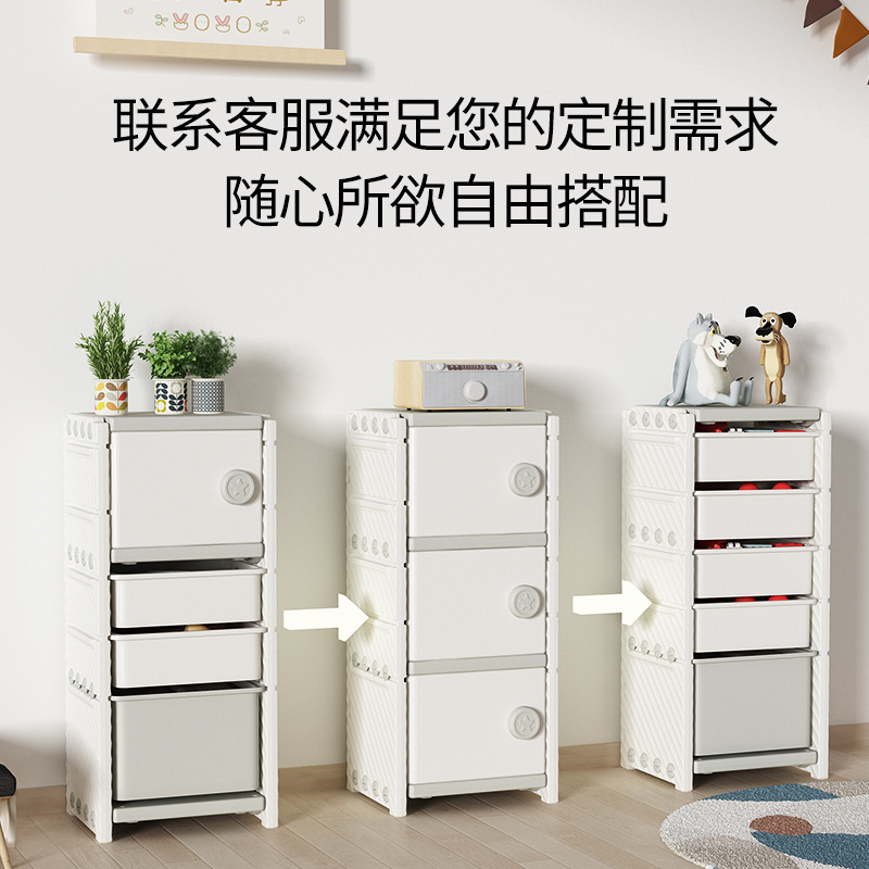 子供用玩具収納棚床置き多層家庭用赤ちゃん置物玩具棚簡易分類整理箱ロッカー