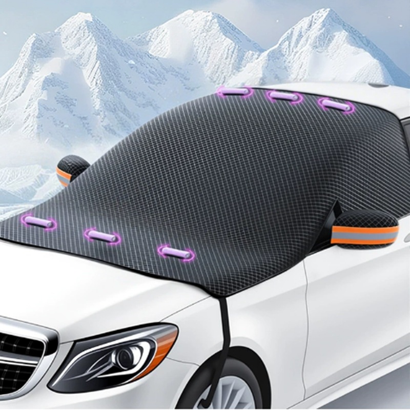 Universal – Car snow shield Winter Dustproof Sunscreen - orange-ear-snow-cover-b-360g