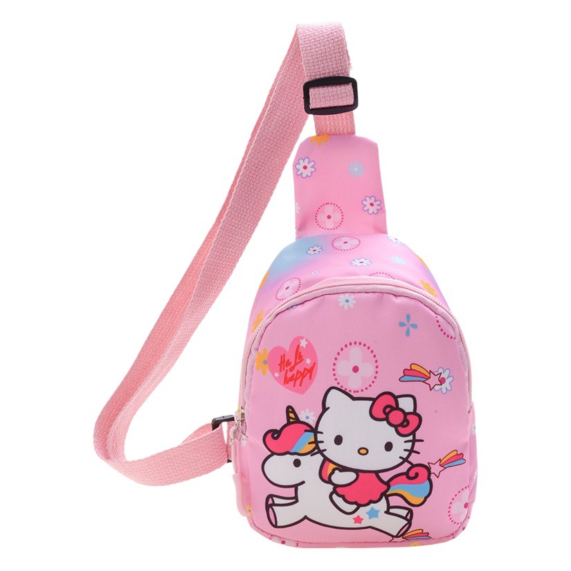 New Foreign Trade Children's Chest Bag Trendy Cartoon Spiderman Boys Small Satchel Cute Girls Change Small Backpack Wholesale
