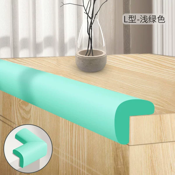 L-shaped—Light Green [Soft, High Elasticity, Free Cut]