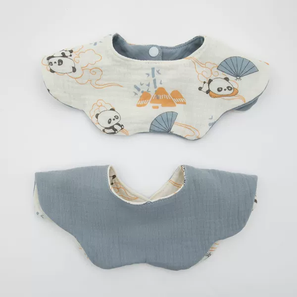 (Double-sided petal saliva towel) Chinese style panda