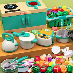 Игровой набор кухни с плитой и нарезкой продуктов