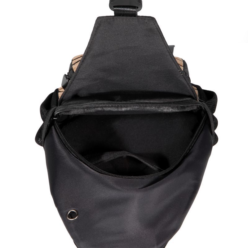 Geometric Cork Chest Bag For Men And Women Multi-purpose Design_voghion.com