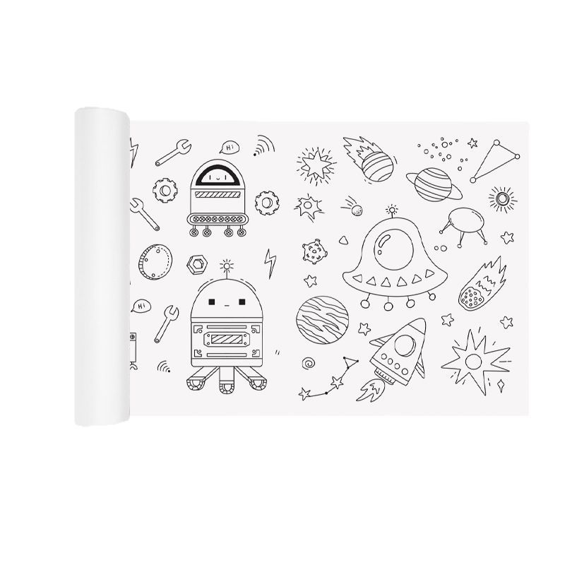 Desplazamiento de graffiti transfronterizo para niños populares súper largo color relleno pintura calidad pintura para bebés materiales de enseñanza papel de pintura de pared al por mayor