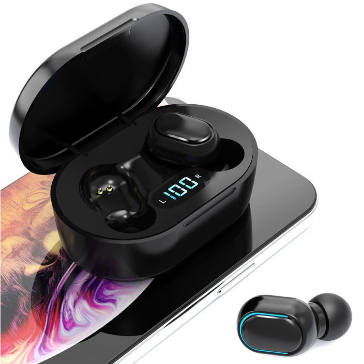 Новости E7S – кросс-границы новый Bluetooth наушники 5.0 внутриканальный TWS, показывающий номер спортивные Bluetooth наушники