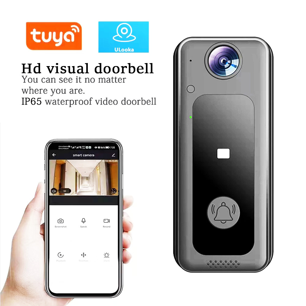 M3智能可视门铃夜视高清Tuya云存储无线家用WIFI对讲跨境爆款精品