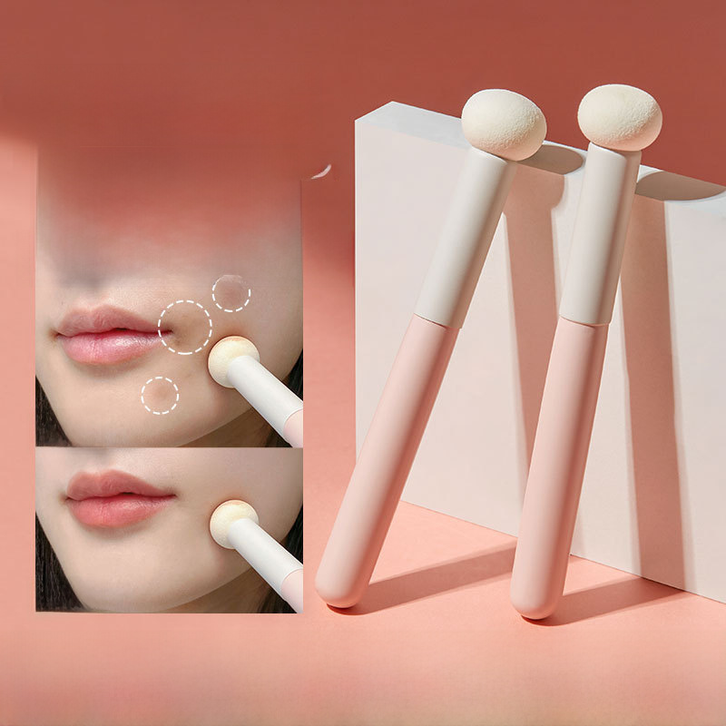 Xuanrui Sponge Head Concealer Brush for Dark Circles and Acne Marks, Traceless Wet and Dry Use, Non-Eating Powder Mushroom Head Concealer Makeup Brush