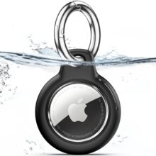 适用苹果airtag保护套苹果追踪器防丢器PC硬壳旋转卡扣防水保护壳