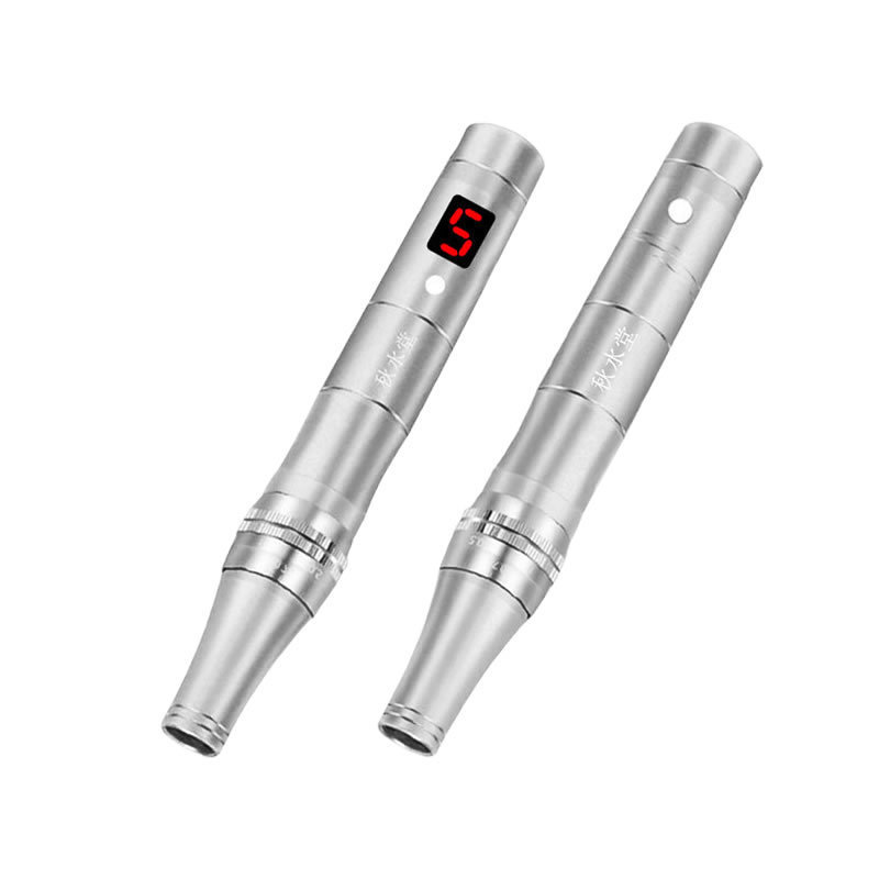 Qiushuitang Nano Equipo de belleza de microagujas eléctrico, aguja facial, luz de agua, introducción de embrión medio, pluma microcristalina mts, hogar