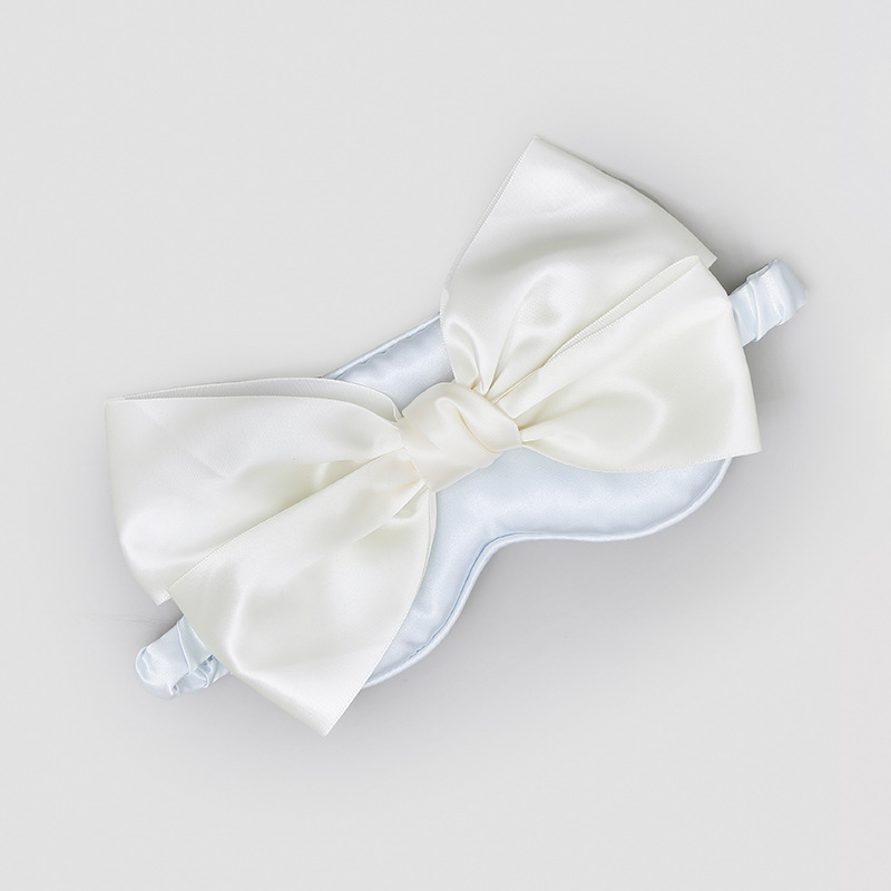 Popular princesa arco máscara de ojo de seda artificial máscara de ojo dormir sombreado máscara de ojo aliviar la fatiga ocular máscara de ojo