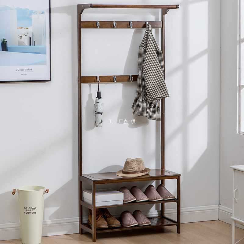 Simple entryway cabinet, shoe cabinet, wardrobe, coat rack, floor-standing shoe rack, hanging clothes rack combination, shoe-changing stool, living room clothes rack