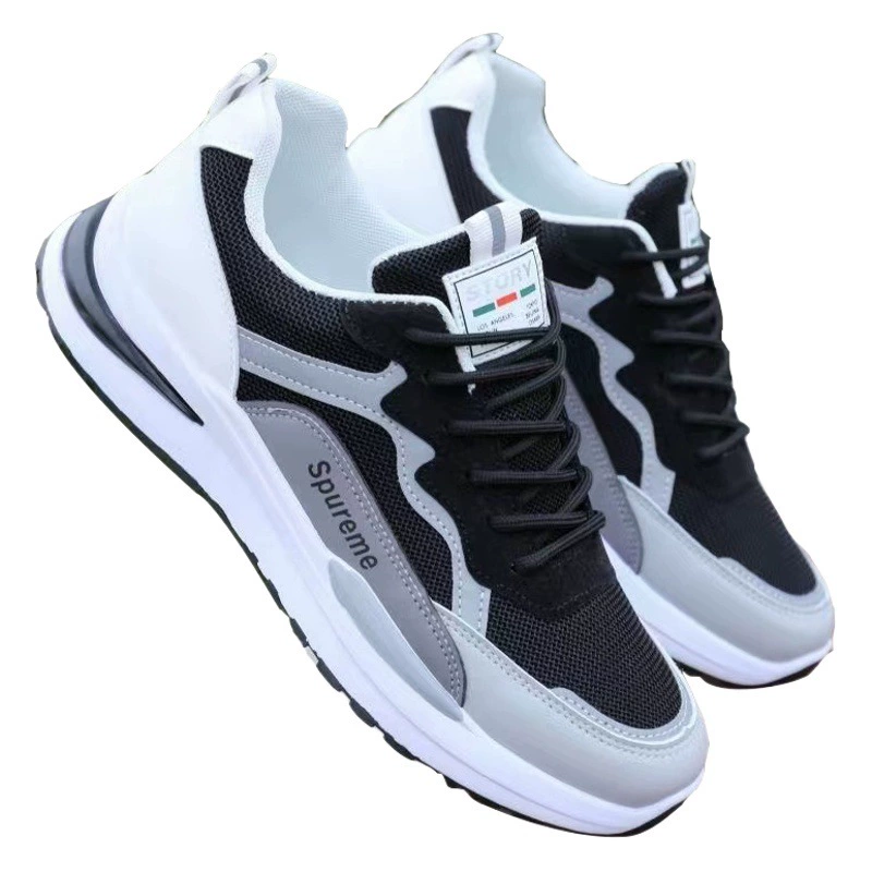 2023 весна и лето новая мужская обувь сетка дышащая спортивная повседневная обувь мягкая подошва нескользящая удобная кроссовка модная тенденция