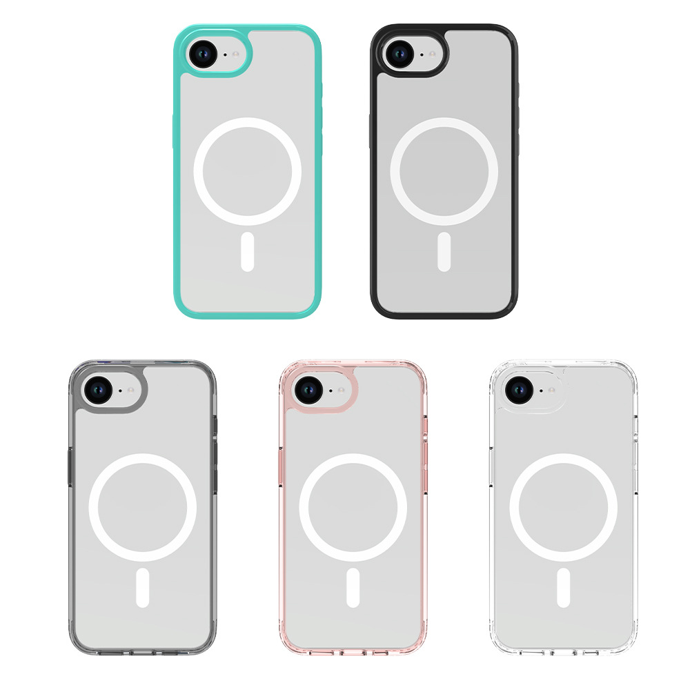 El nuevo iPhone16E es adecuado para la carcasa del teléfono móvil Apple 16 acrílico 2.0, atractivo magnético transparente, juego dos en uno de material de cerveza