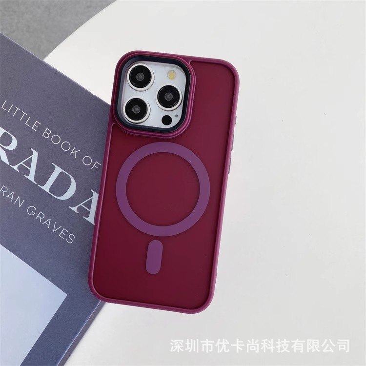 iPhone17 Pro Max用スマホケース、肌触りの良いマット仕上げ、マグネット式、Apple 16対応、全面保護、耐衝撃シリコンケース|undefined