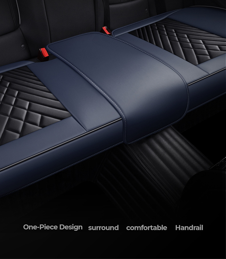 2025 New Amazon Full Leather Three-Piece Car Cushion Leather Cushion Backless Car Cushion Wholesale
