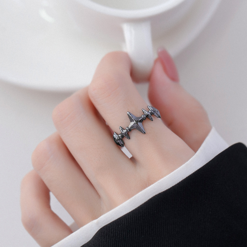 Vintage Minimalist Geometric Ring For Women Irregular Style_voghion.com