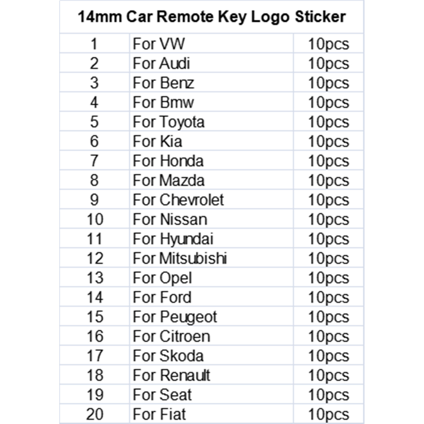 Car Remote Key Blank KD VVDI JMD Xhorse